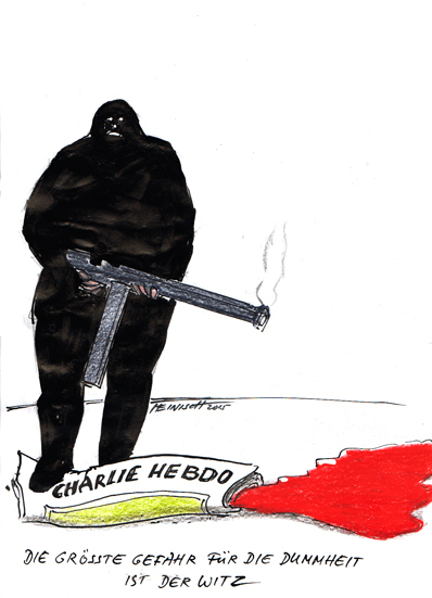Charlie Hebdo - Die größte Gefahr für die Dummheit ist der Witz